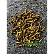 Screw M5 Cover Set Titanium Gold body set skru screw kasar