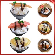 🖼️ 3pcs Mini Sushi Palsu Replika Nasi Sushi Mini Dekorasi Makanan