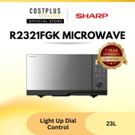 Sharp R2321FGK Mechanical Dial Flatbed Microwave Oven (23L)  Wide Ceramic Flatbed Easy Clean | 微波炉