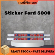 TractorTech |  Sticker / Pelekat F.5000 Tractor FORD 5000