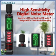 HECCEHZP Sound Level Meter, 125Hz-8KHz Windproof Noise Meter, Professional Digital Display 30-130dB 