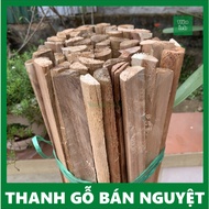 Combo of 30 semi-circular wooden bars to make garden deco decorative wreaths, semicircular wooden st