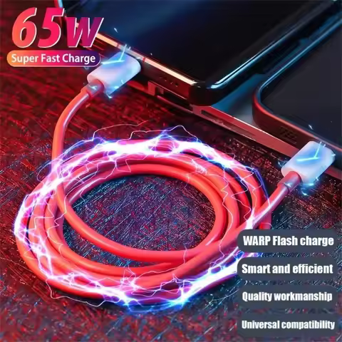 PD 65W 6A USB Type C to Type C Super Fast Charging Cable USB C Phone Quick Charge Data Cord For iPho