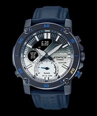 深水埗 有門市 Edifice 多功能 全新正貨 1年保養 CASIO 錶/卡西歐/男裝/手錶/卡西欧 ECB-20AT-2A ECB20AT-2A ECB-20AT-2 ECB20AT-2 Blue Watch/藍色/藍色錶/藍色手錶 #b923w