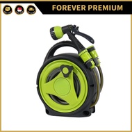 (FOREVER PREMIUM) Garden Hose Reel Set 12M High Quality 8 Pattern Spray Modes Sturdy And Durable Can