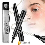 YUSENSSOLEO Liquid Eyebrow Pencil, Waterproof  4 Point Eyebrow Pencil,  Long lasting Anti-Sweat Micr