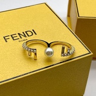 Fendi 雙環開口戒指