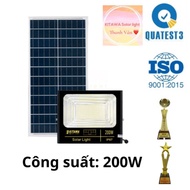 [200W] Đèn Pha Năng Lượng Mặt Trời Kitawa 200W Ip67 DP1200