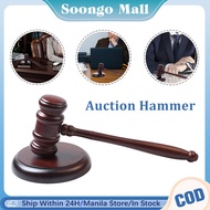 Wooden Auction Hammer Gavel and Sound Block Set Handcrafted Gavel Court Judge Hammer For Lawyer