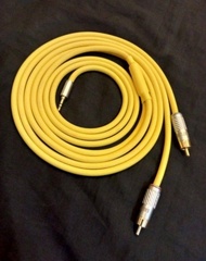 日本/Canare L-4E6S 高純度銅芯線/3.5mm to 2ⅹRCA Cable 2M (3.5mm轉RCA轉換線/配Salient Line Kudos渡金插頭( 2米長/可定做開丫位長度)