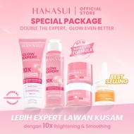 [Special Package] Hanasui Double Expert Glow Better Set 4 pcs + Power Bright Expert Serum - Real 10%