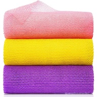 3 Pieces African Net Bath Sponge African Exfoliating African Scrubbing Long Net Rag African Wash Net