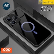 Latest Realme C53 NFC Glass Softcase [SK58] - Realme C53 glass softcase - Realme C53 glass Glitter s