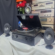 絕版Vintage 黑膠音響全套：日本製Vintage technics  special edition Black半自動黑膠唱盤，自動回臂（瑞典全新唱針）&,絕版日本製Pioneer 合併擴音＆同