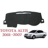 สินค้าขายดี!!! พรมปูคอนโซลหน้ารถ โตโยต้า อัลติส ปี 2001-2007 Toyota Corolla Altis Sedan Dash Mat พรมหน้ารถ พรมปูหน้ารถ พรมคอนโซลหน้า ##ตกแต่งรถยนต์ ยานยนต์ คิ้วฝากระโปรง เบ้ามือจับ ครอบไฟท้ายไฟหน้า หุ้มเบาะ หุ้มเกียร์ ม่านบังแดด พรมรถยนต์ แผ่นป้าย