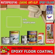 1L Epoxy Coating Set 2+1 c/w Painting Toolset • Refurnishing Floor • No Hacking • Cement, Masonry, Tiles &amp; Metal