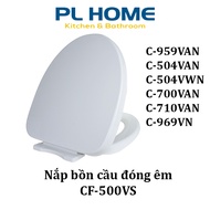 Nắp Bồn Cầu Inax CF500 Đóng Êm - Thay thế nắp cầu Inax C-504VAN C-700 C-710 C-959 C-991 C-22PVN