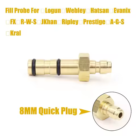 Air Fill Probe Filling Fitting Evanix Logun Webley FX Hatsan With Quick Plug
