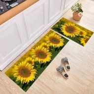 Set of 2 3D kitchen mats Anti-slip and absorbent felt Large size 40* 1m2 + Small 40* 60