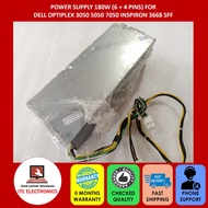 DELL OPTIPLEX 3050 5050 7050 INSPIRON 3668 SFF PSU 180W (6 + 4 PINS) POWER SUPPLY HK280-81PP L18ES-0