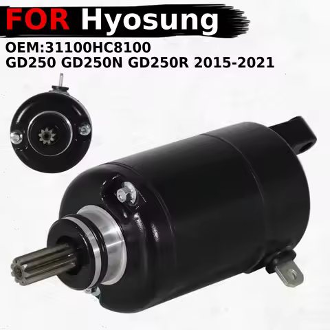 OEM:31100HC8100 Motorcycle Engine Electric Starter Motor For Hyosung GD250 GD250N GD250R 2015 2016 2