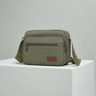 Canvas Wear-Resistant One-Shoulder Diagonal Men's Bag Work Commuter Men's Backpack Construction Site