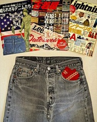 Levis 501 original  1990s damaged denim color fade jeans 實腰29"          🇺🇸美國製