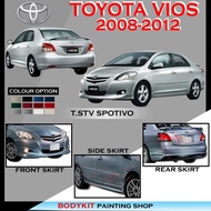 TOYOTA VIOS NCP93 DUGONG 2008 2009 2010 2011 2012 T.TSV FULLSET PU GETAH SKIRTING (FRONT SKIRT ,SIDE