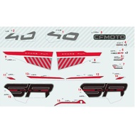 Motorcycle Fairing Decal Graphic Sticker For CFMOTO 450SR CF450SR CF400-6 CF MOTO SR450 400-6