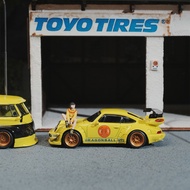 1:64 Diecast RWB Porsche 964 & VW T1 Van Dragon Ball Edition Set for Collectors
