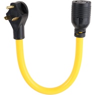 NEMA TT-30P to L14-30R Adapter Cord, 30 Amp 3 Prong to 4 Prong Generator Plug Adapter, Generator Tra