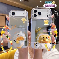 FREE CHARM + MIRROR HEBE CASE CUTE YELLOW DUCK FOR XIAOMI REDMI A1 A3 5A 9A 9C 10 10A 12 12C 13 13C 