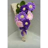 PURPLE PINK DAISY CROCHET FLOWER BOUQUET || CROCHET FLOWER || GRADUATION GIFT || FLOWER GIFT CROCHET