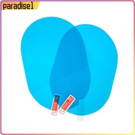 [paradise1.sg] 2pcs Oval Car Rearview Mirror Waterproof Sticker Anti Fog Protective Film