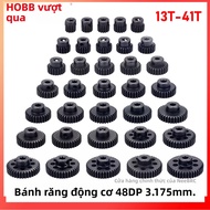Bộ Bánh Răng Kim Loại Thép Đen 48DP Khoảng Cách Trục 3.175mm Dành Cho Xe Điều Khiển Từ Xa Tỷ Lệ 1/18