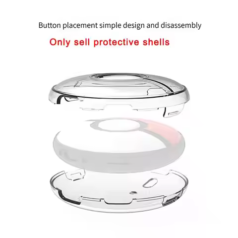 Crystal Shell Case For Pokemon GO Plus + PC Hard Transparent Case Cover With Hand Strap Protective A