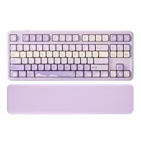 YUNZII B87 Bear Mechanical Wireless Keyboard, QMK/VIA Gaming Keyboards, Hot Swap Gasket RGB Custom K