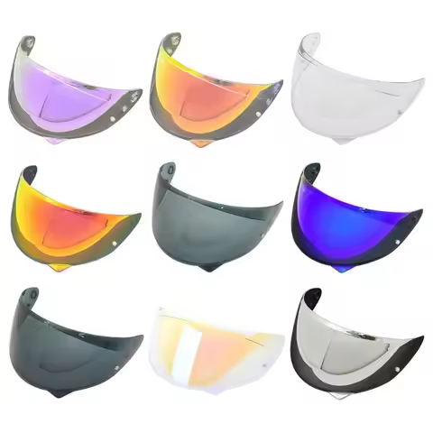 R9CC High Performances Motorcycle Visors Wide View Helmets Visors PC Lens for Professional Racings &