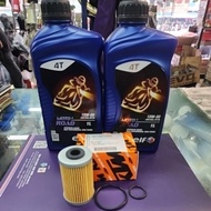 RAYA PACKAGE ELF OIL SYNTHETIC 15W-50 OIL X2 + OIL FILTER KTM DUKE 200/250/390