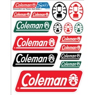 HM5 coleman PVC Sticker Camping Size 22cm x 28cm Amount 1 Moist Attached To Other Laptop Bags
