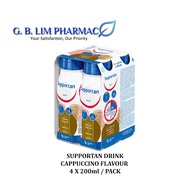 (EXP: 31-JULY-2025) SUPPORTAN DRINK CAPPUCCINO 4 X 200 ML