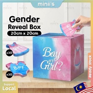 MINIIS PARTY Gender Reveal Box Gender Reveal Game Gender Reveal Party Baby Shower Games Gender Revea