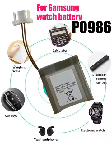 P0986 Battery 215mAh 0.83Wh 3.85V/4.4V Suitable for Samsung Watch Battery