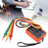 zoomfashion SM852B AC Phase Rotation Tester  3 Sequence Meter 60V-600V with LED Indicator Detector f