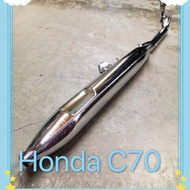 Honda C70 C70Z Exhaust Ekzos (PISANG) Lampu Bulat (ST)
