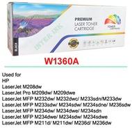 ตลับหมึก HP LaserJet MFP M211d/ M211dw/ M236d/ M236dw/ M236sdn/ M236sdw (136A) สีดำ Compatible