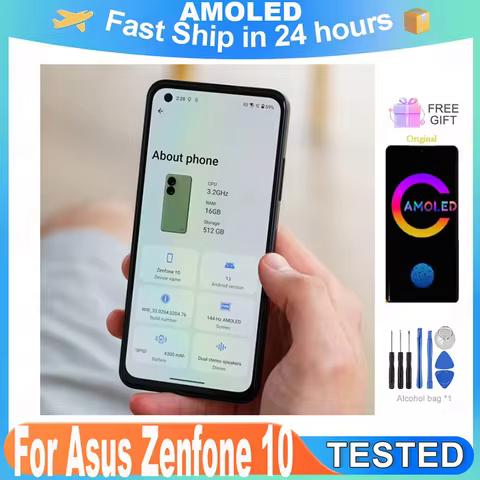 5.92" Original AMOLED For Asus Zenfone 10/10Z LCD Display Screen Touch Digitizer For ZenFone Display