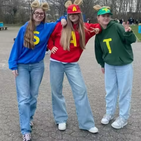 Alvin and The Chipmunks Hooded Autumn Winter Fashion Unisex Sport Hooded Alvin Chipmunk Halloween Co