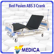 Bed Pasien 3 Crank Manual Sella / Ranjang Pasien Rumah Sakit