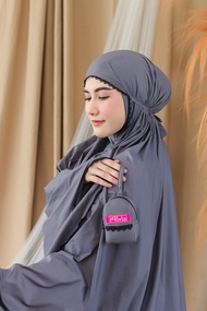 Mukena Traveling Mini Pouch Super Kecil 2 in 1 Dewasa Jumbo Parasut Premium Korea Lembut Murah Terba